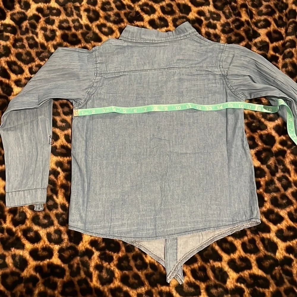 Denim Button Down Girls shirt